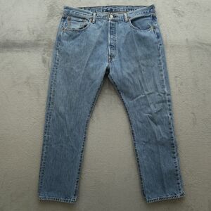 Levi's 501 Jeans Mens Size 38x30 Blue Original Straight 100% Cotton Timeworn